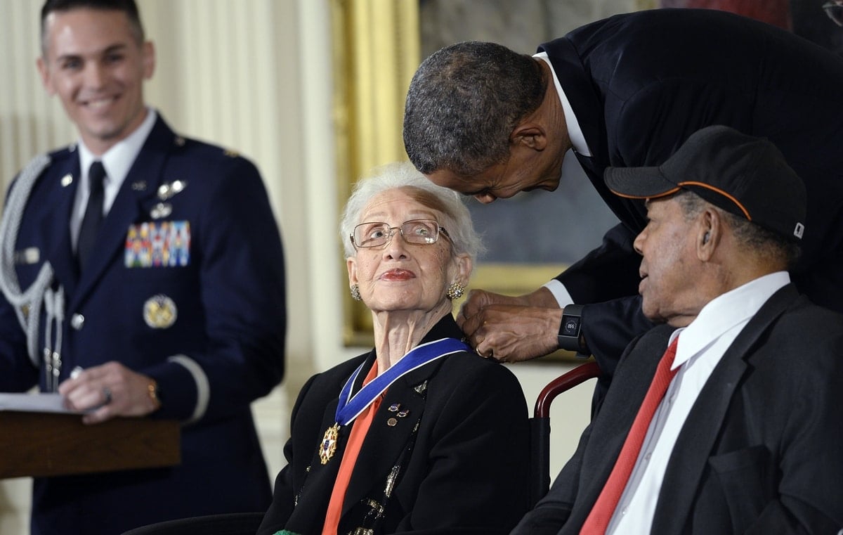 Katherine Johnson was awarded the Presidential Medal of Freedom by Barack Obama in 2015
