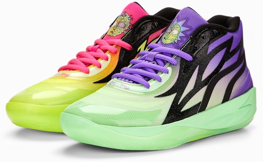 The new Puma x Rick and Morty collaboration has produced the MB.02, priced between $300 and $600 at Farfetch