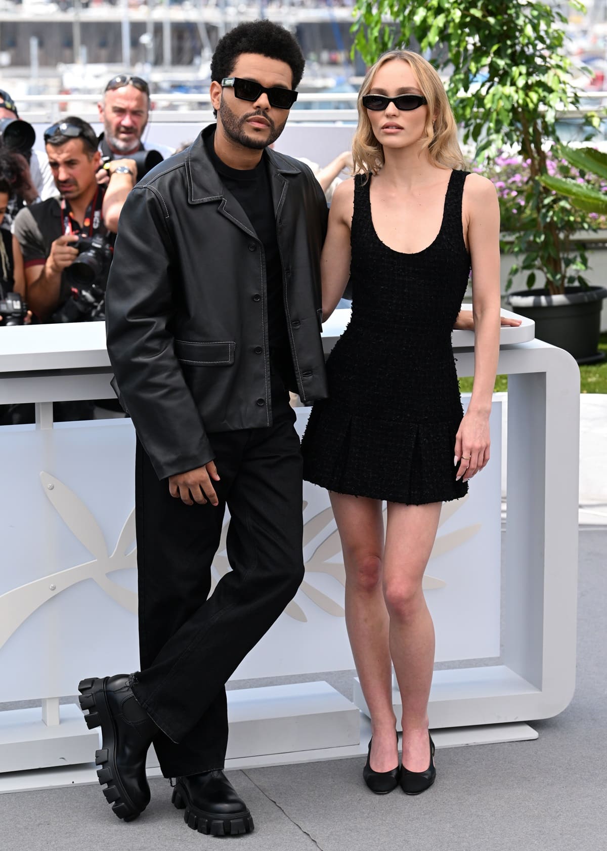 The Weeknd, with a height of approximately 5 feet 6 ¾ inches (169.5 cm), is taller than Lily-Rose Depp, who stands at about 5 feet 3 inches (160 cm)
