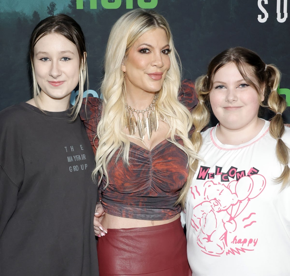 Accompanied by her two daughters, 14-year-old Stella Doreen McDermott and 11-year-old Hattie Margaret McDermott, the mother of five graced the premiere of Freeform's second season of "Cruel Summer" in Los Angeles