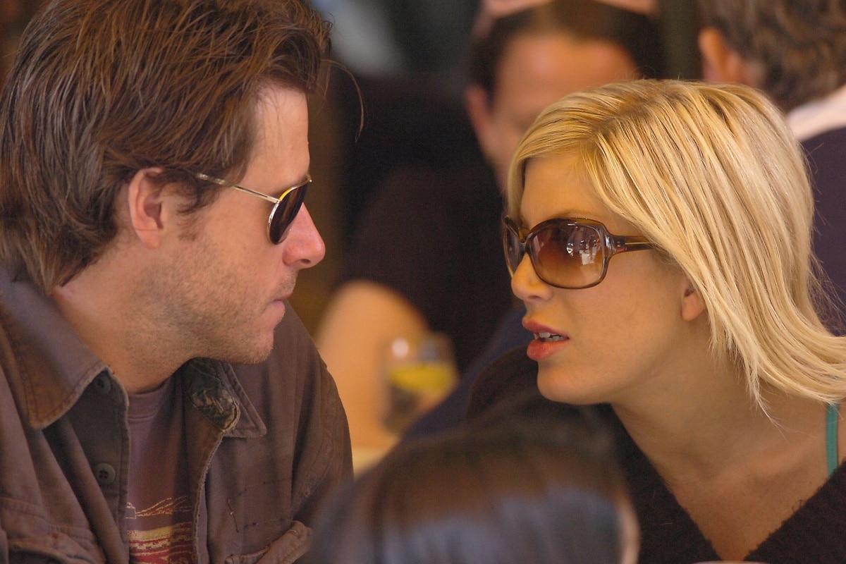 Tori Spelling with then-fiancé Dean McDermott having lunch at Cipriani’s in New York City