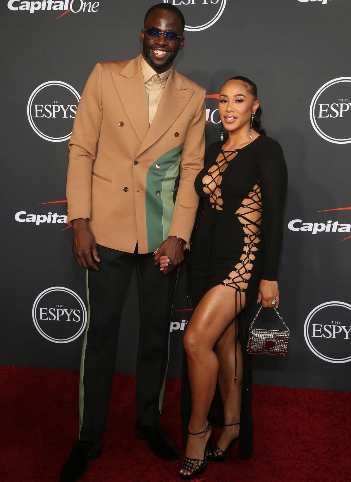 Draymond Green and Hazel Renee making a head-turning entrance at the 2022 ESPY Awards