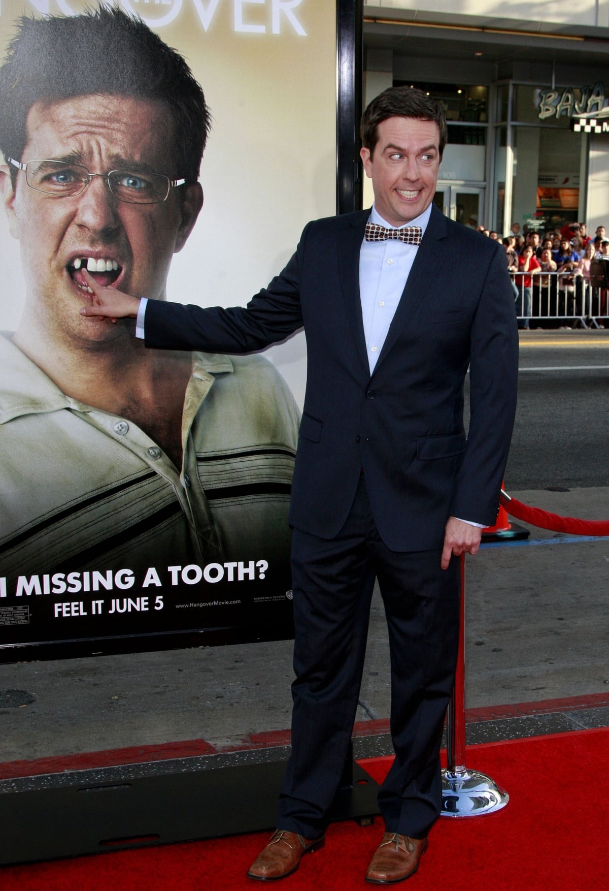 Ed Helms at the premiere of The Hangover