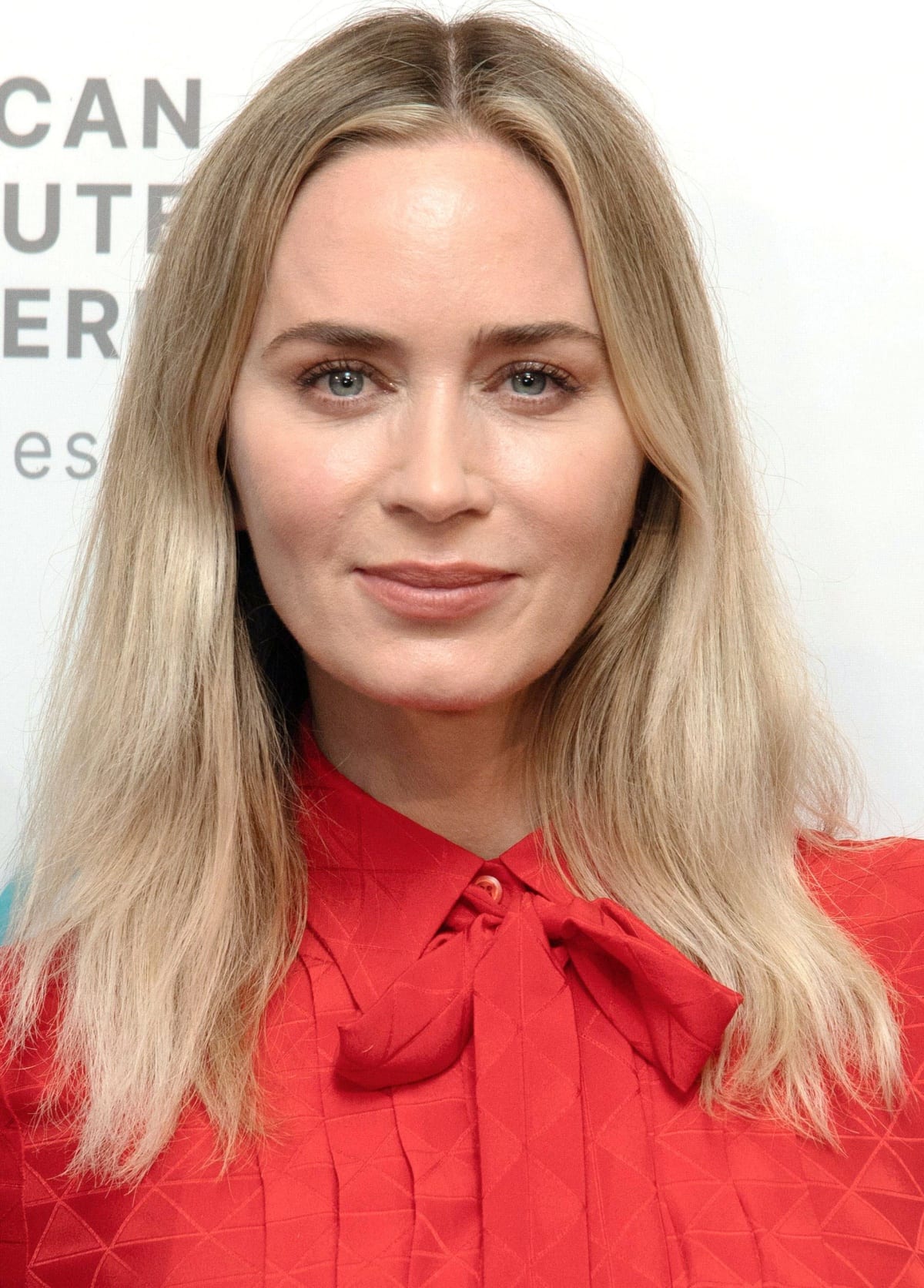 Emily Blunt looking every bit the lady in red at the 17th Annual American Institute for Stuttering Gala in New York City