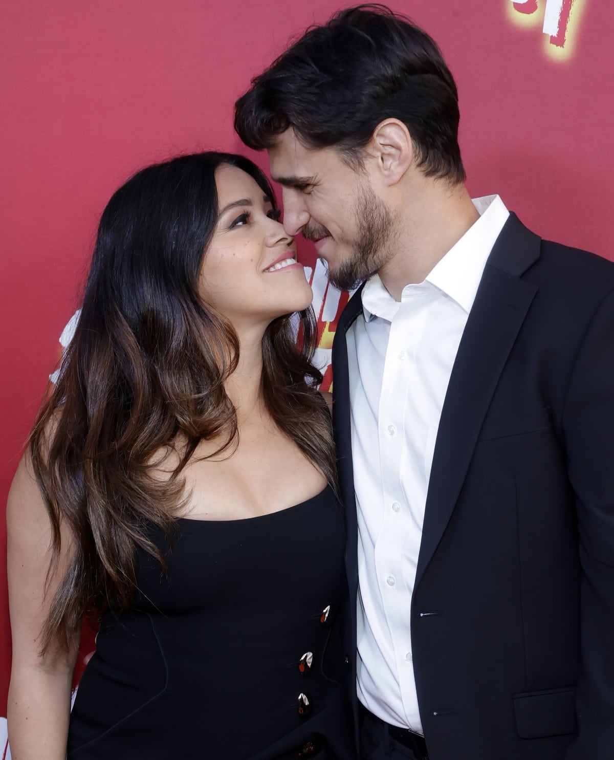 Gina Rodriguez and Joe LoCicero couldn’t keep their eyes off each other at the special screening of Flamin’ Hot