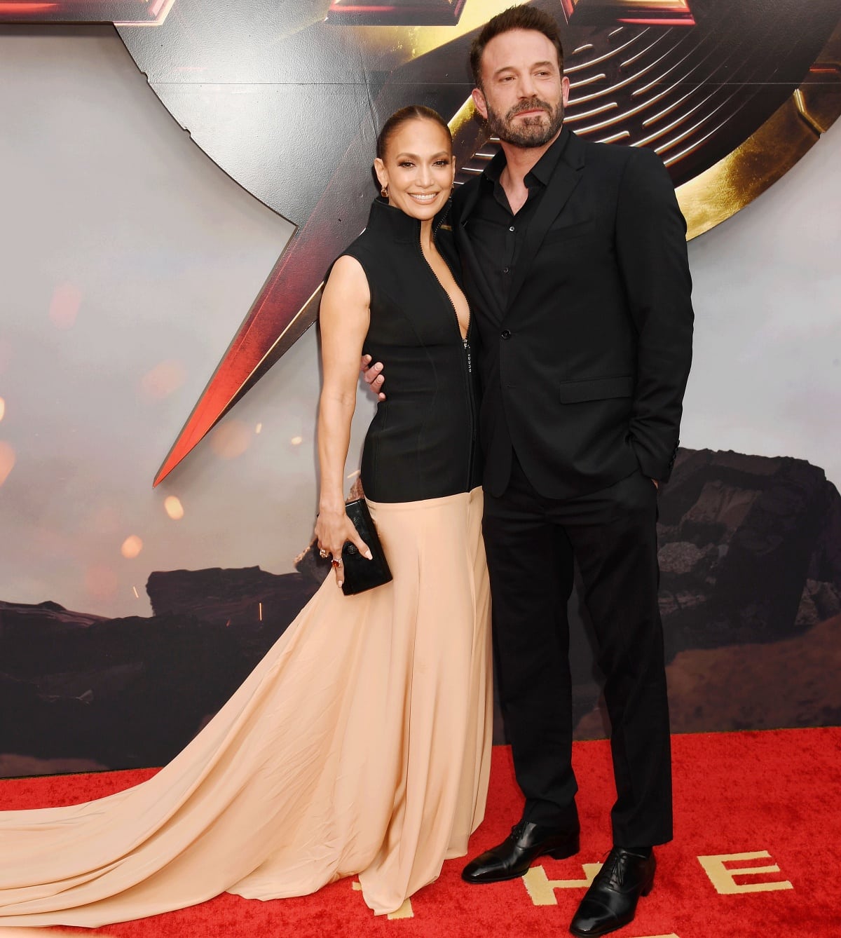 Jennifer Lopez and Ben Affleck lent their star power at the premiere of The Flash