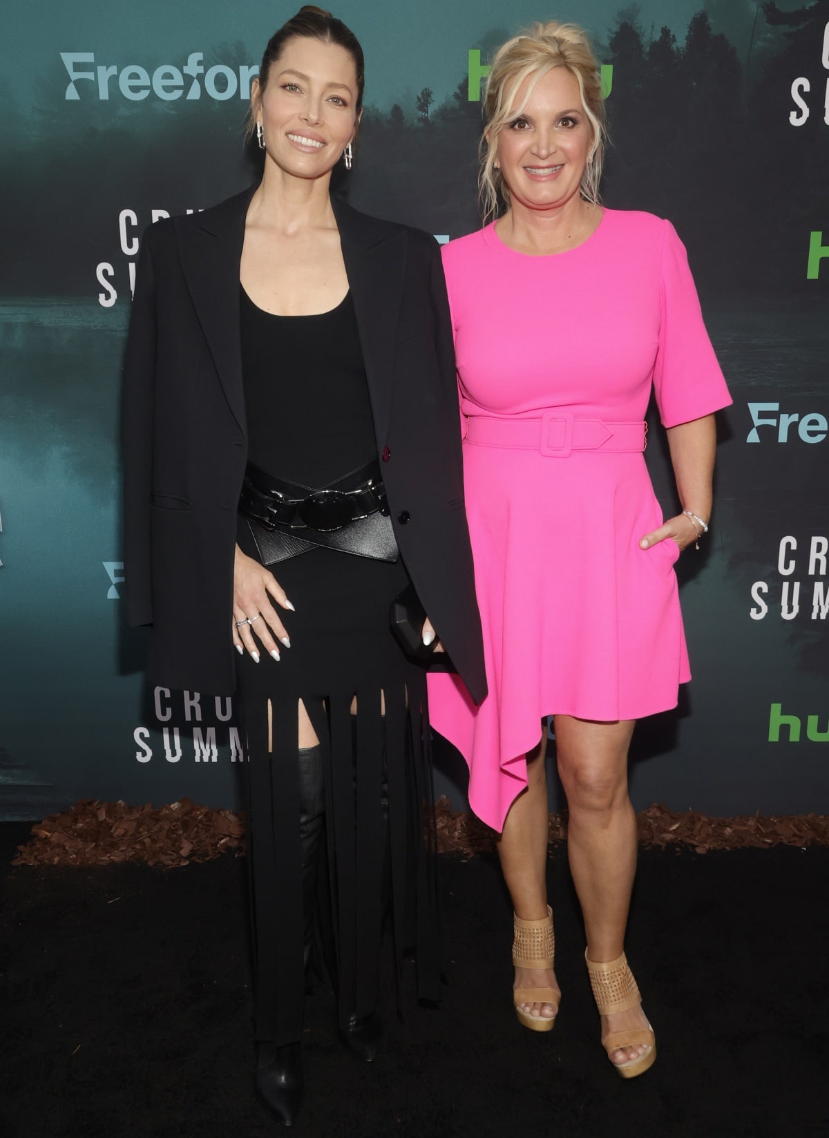 Executive producers Jessica Biel and Michelle Purple attending the Season 2 premiere of Cruel Summer