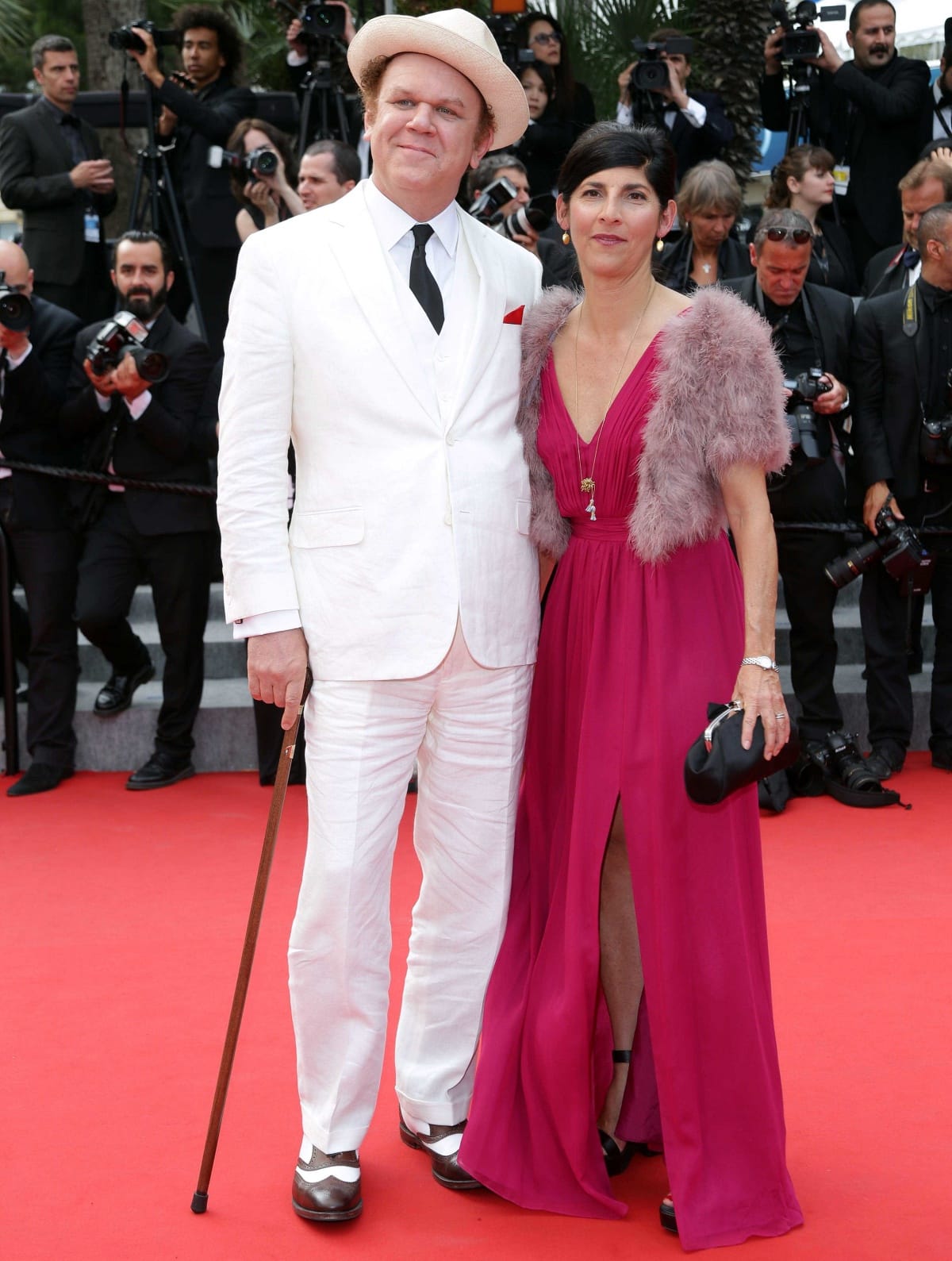John C. Reilly looking dapper with wife Alison Dickey looking elegant during the closing ceremony of the 68th Cannes Film Festival