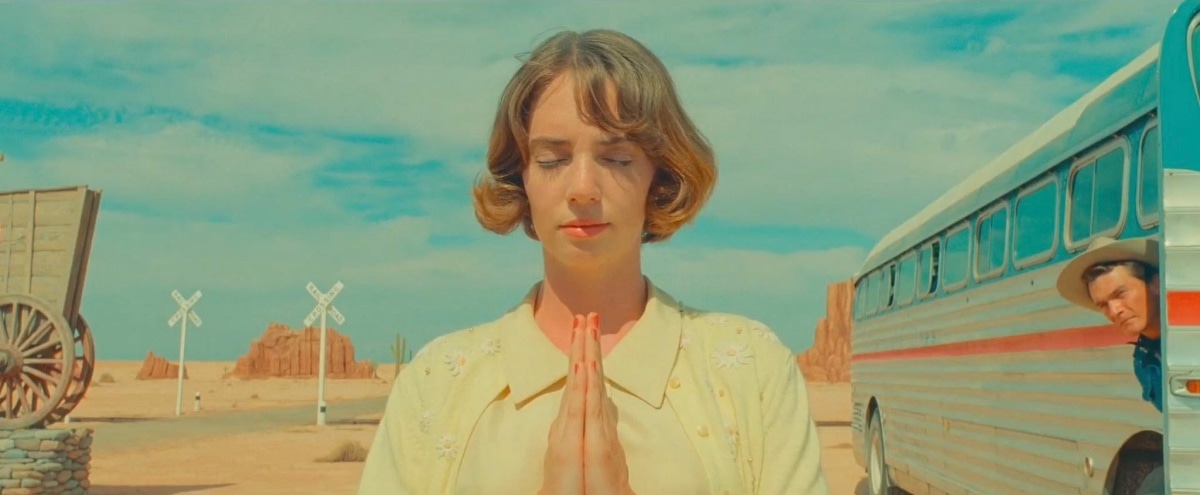 Maya Hawke as June Douglas in the 2023 science fiction romantic comedy-drama film Asteroid City