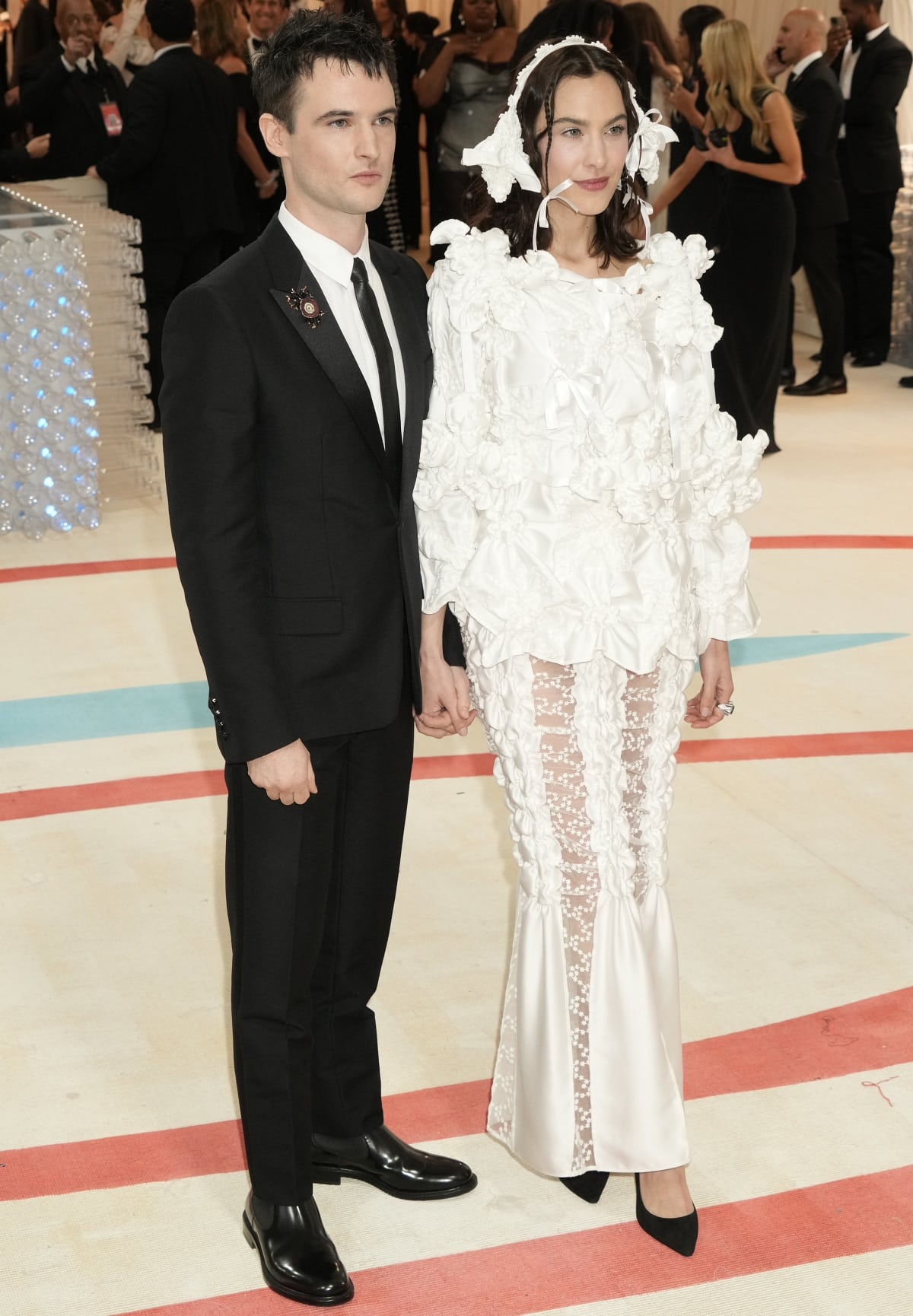 Alexa Chung with rumored fiancé Tom Sturridge at the 2023 Met Gala