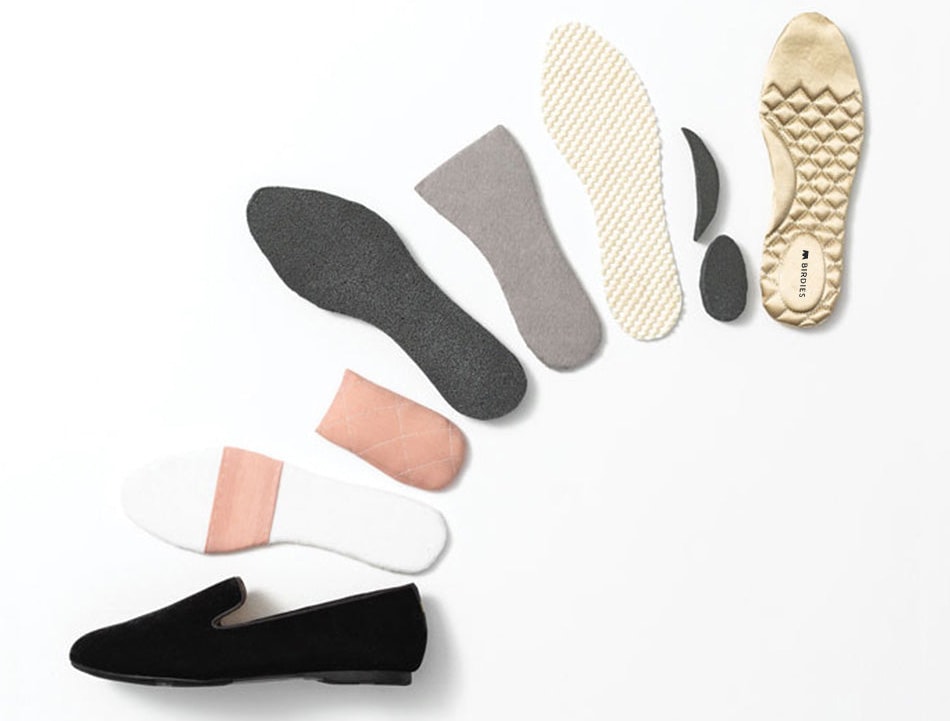 Birdies offers a 7-layer comfort technology that includes a layer of soft, quilted satin, arch and heel support, a layer of premium cushioning, dual-layered high-density foam, a shock absorption pad, and memory foam
