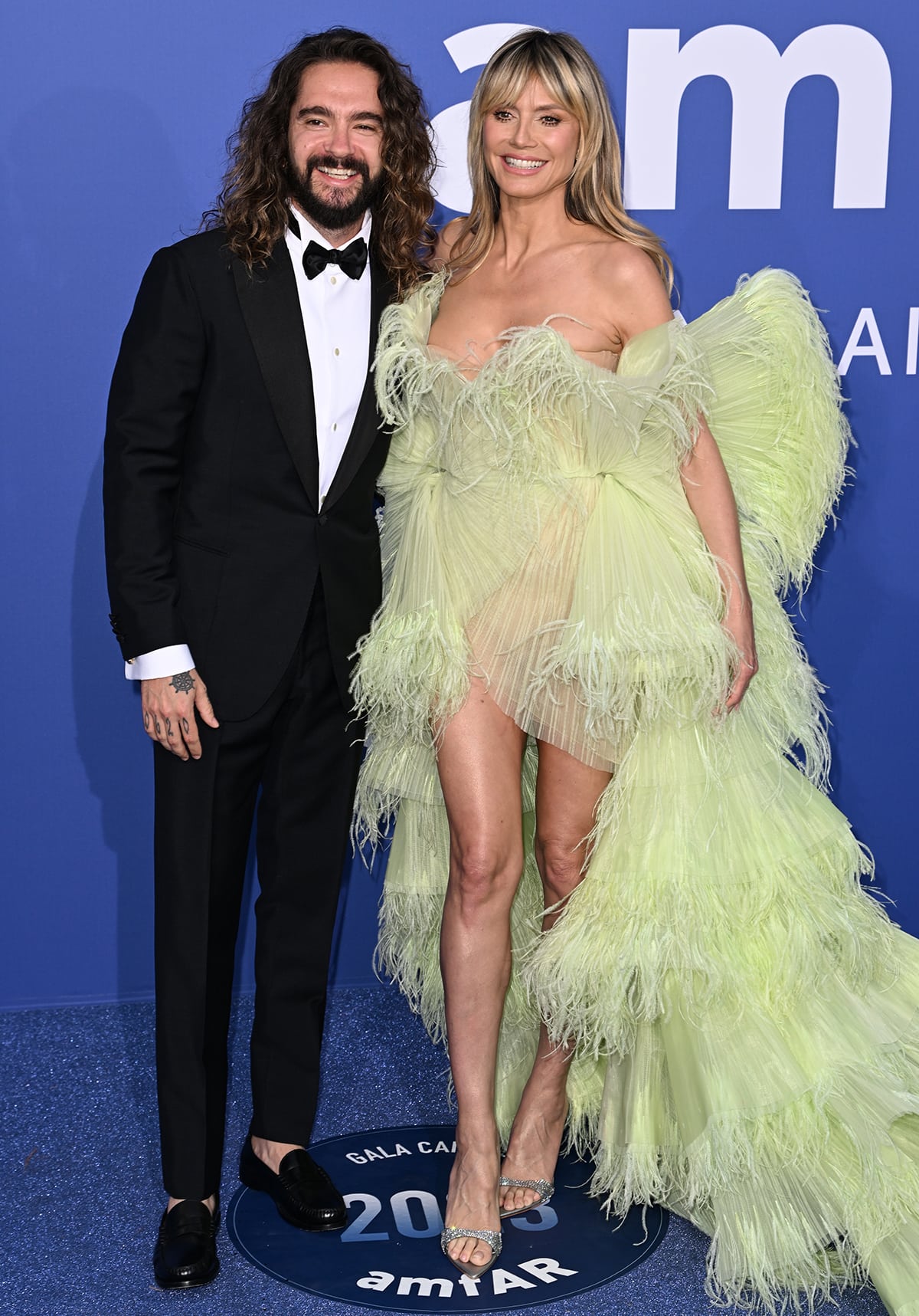 Tom Kaulitz and Heidi Klum at the 76th Cannes Film Festival amfAR Gala on May 25, 2023