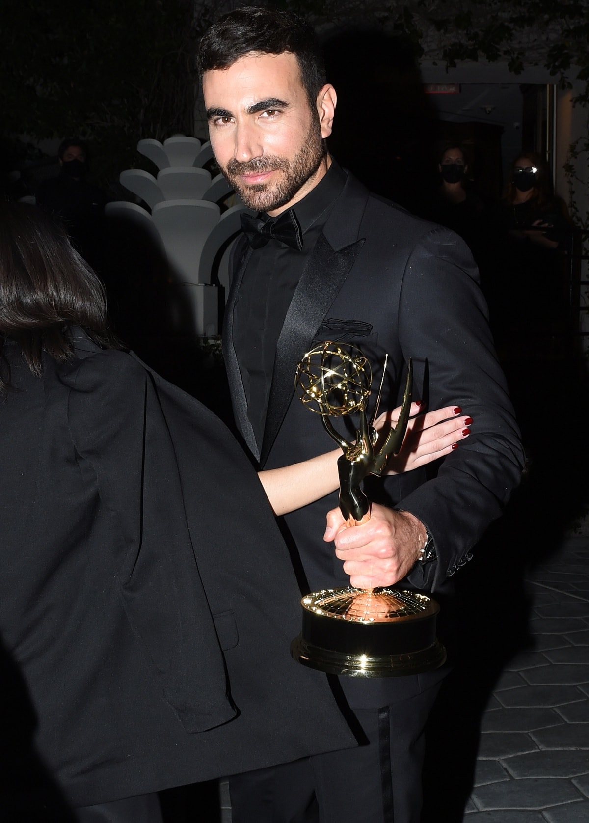 Brett Goldstein returning from the Primetime Emmy Awards to celebrate his win at Sunset Tower Hotel