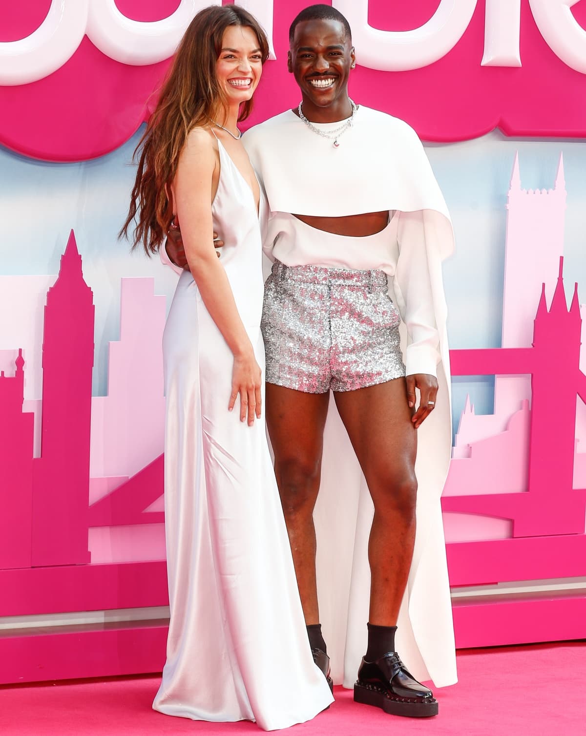 Emma Mackey and Ncuti Gatwa Make Stylish Reunion at Barbie’s London