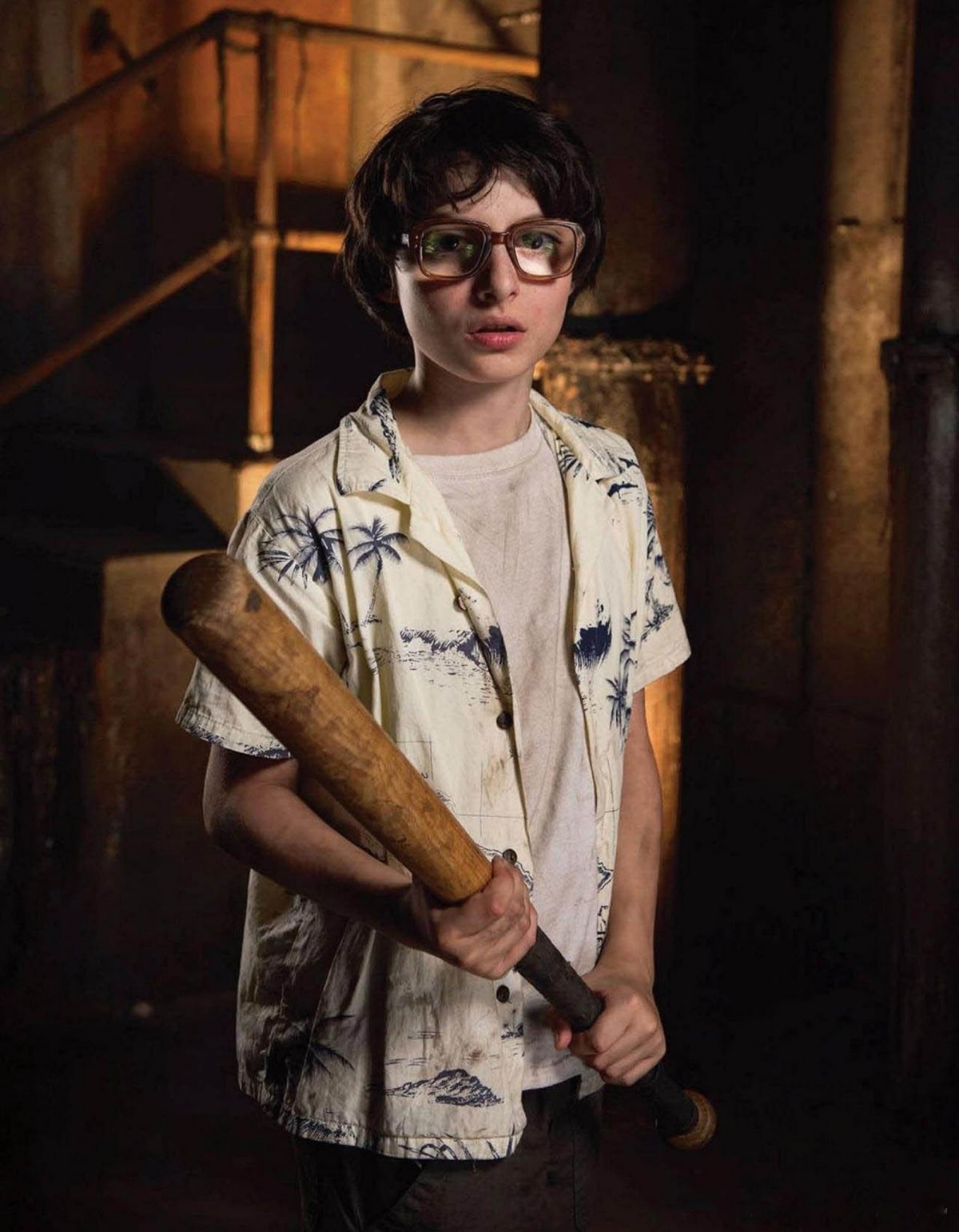 Promotional shot featuring Finn Wolfhard as Richie Tozier in the 2017 supernatural horror film IT