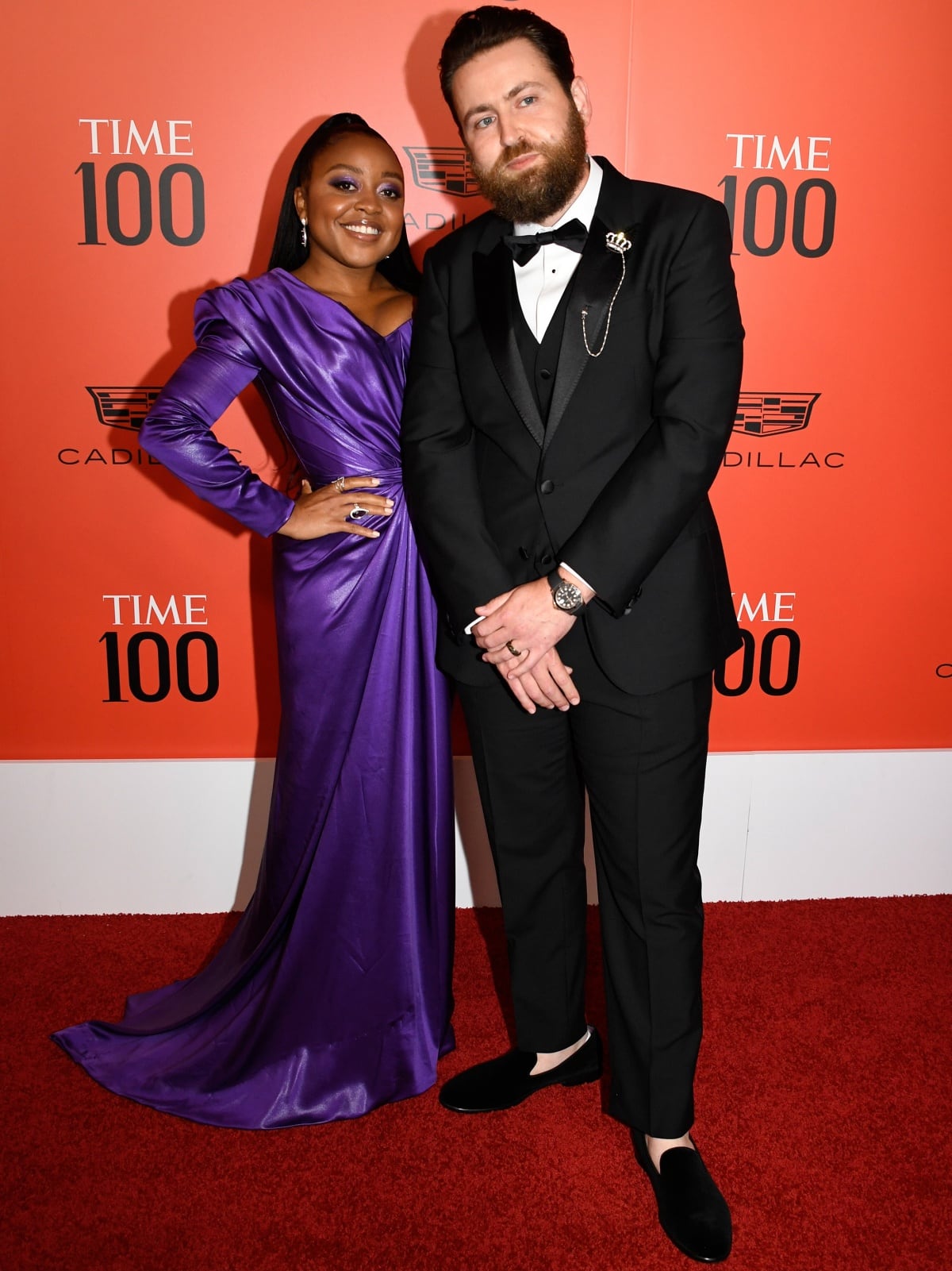 Quinta Brunson and husband Kevin Jay Anik making their red carpet debut at the 2022 Time 100 Gala