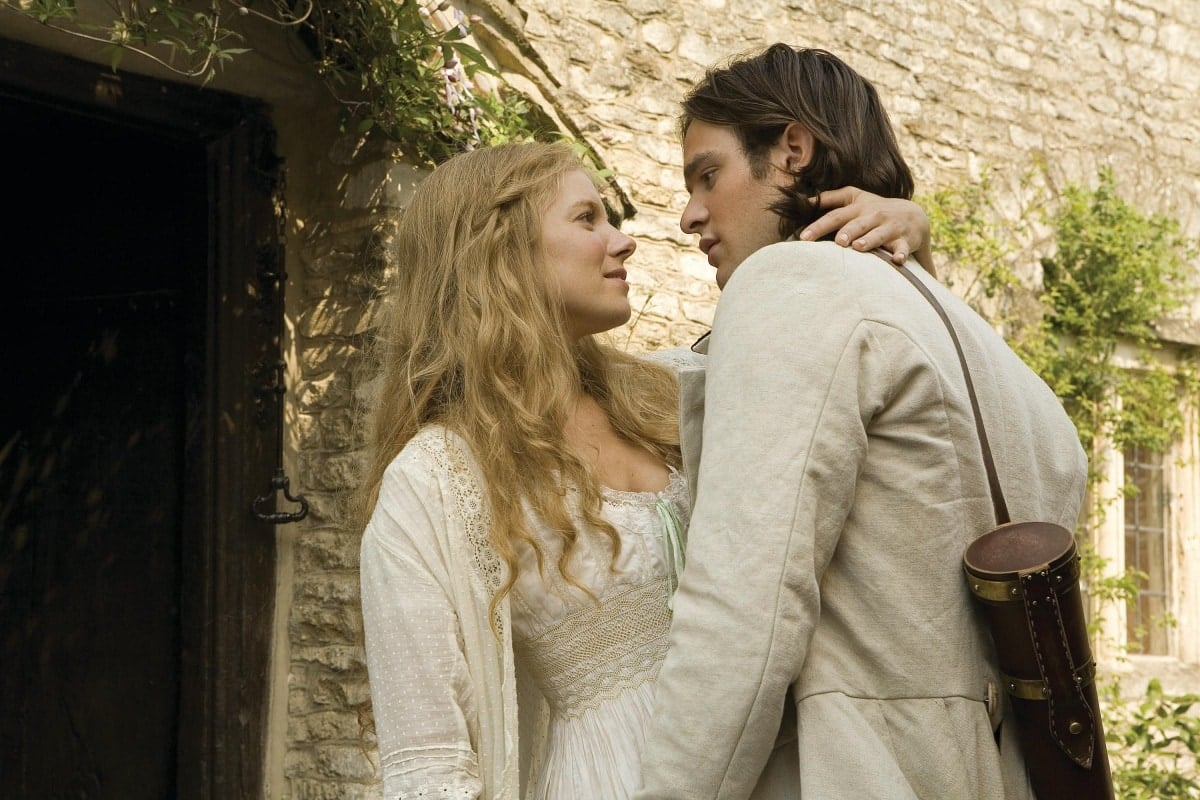 Charlie Cox as Tristan Thorn and Sienna Miller as Victoria in the 2007 romantic fantasy adventure film Stardust