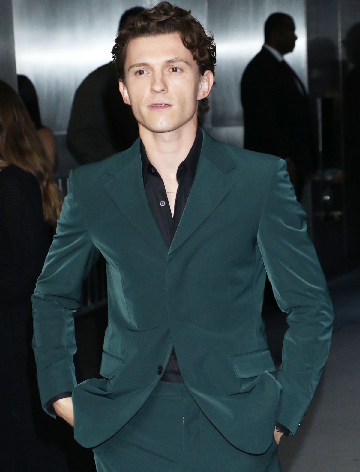 Tom Holland attending the screening of The Crowded Room