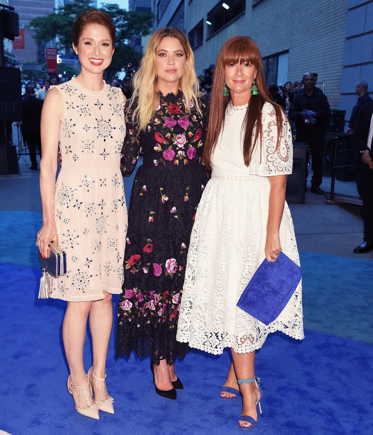 At the 2017 CFDA Fashion Awards, Ellie Kemper elongated her 5ft 5 frame in nude heels and a silver-studded dress, while Ashley Benson wore a floral Kate Spade Meadow dress with black Jimmy Choo Lucy pumps, joined by Deborah Lloyd in a white lace ensemble and blue ankle-strap heels