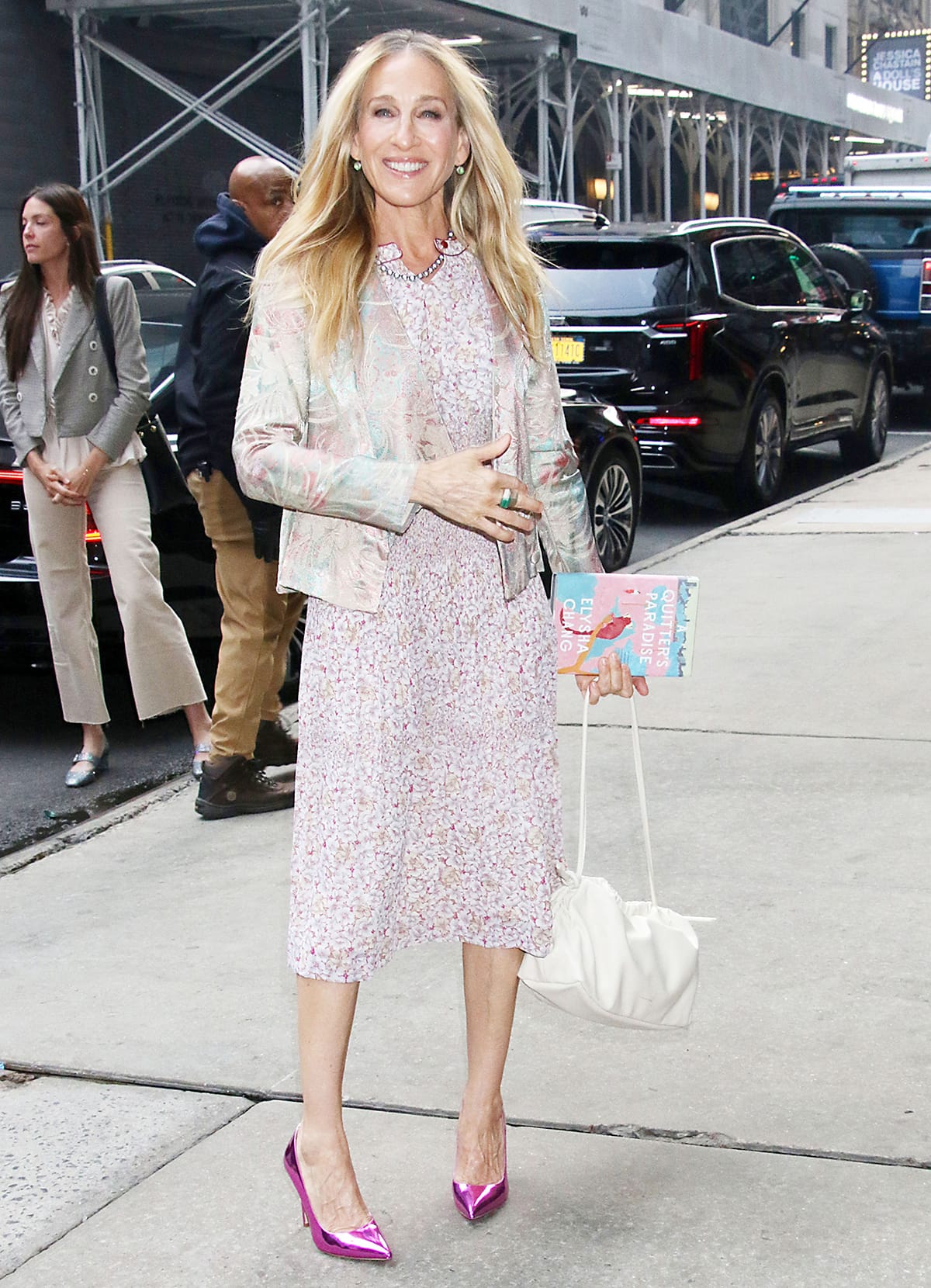 Sarah Jessica Parker shares using a serum, eye balm, and moisturizer from the Revive + Glow range of RoC Skincare for healthy, glowing skin