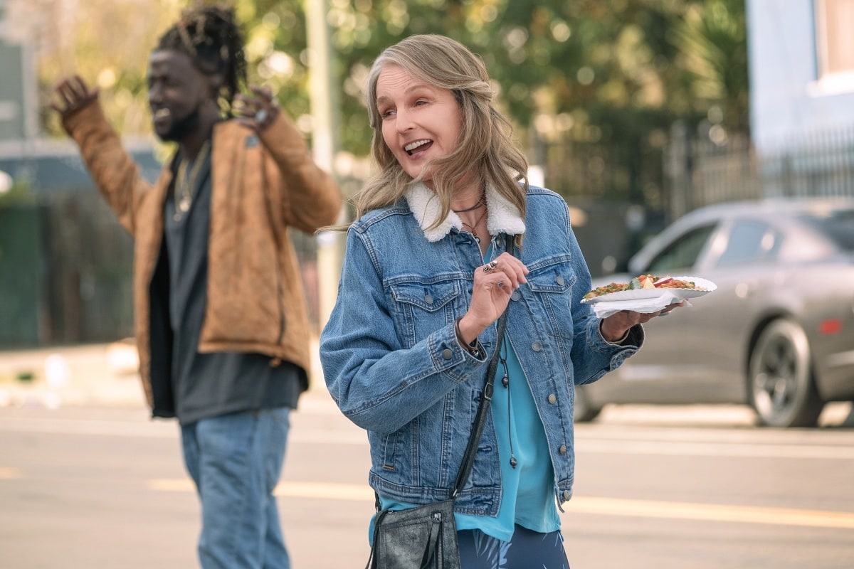 Helen Hunt as Rainey in the comedy-drama television series Blindspotting