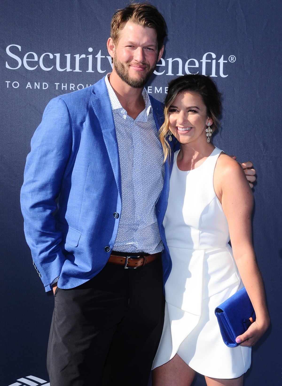 Clayton Kershaw with wife Ellen Kershaw at The 4th Annual LA Dodgers Foundation Blue Diamond Gala