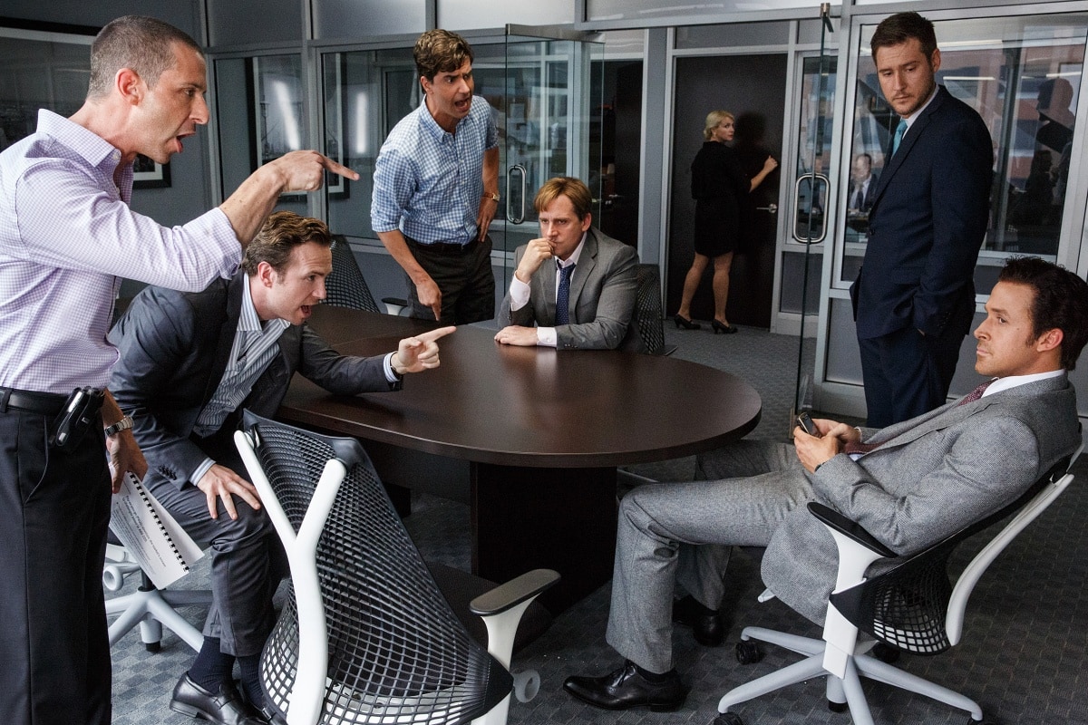 The impressive ensemble cast of the 2015 biographical crime comedy-drama film The Big Short