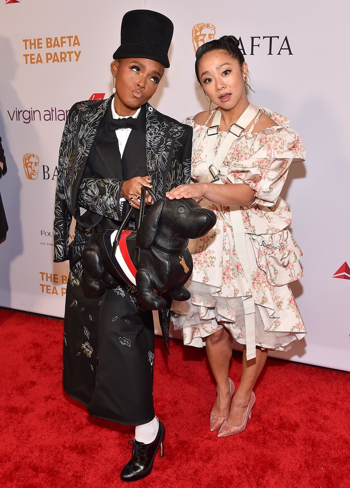 At the BAFTA Tea Party on January 14, 2023, in Los Angeles, Janelle Monáe, standing slightly taller at 5ft 0, was closely matched in height by Stephanie Hsu at 4ft 11 ¾, as they both graced the Four Seasons Hotel in Beverly Hills