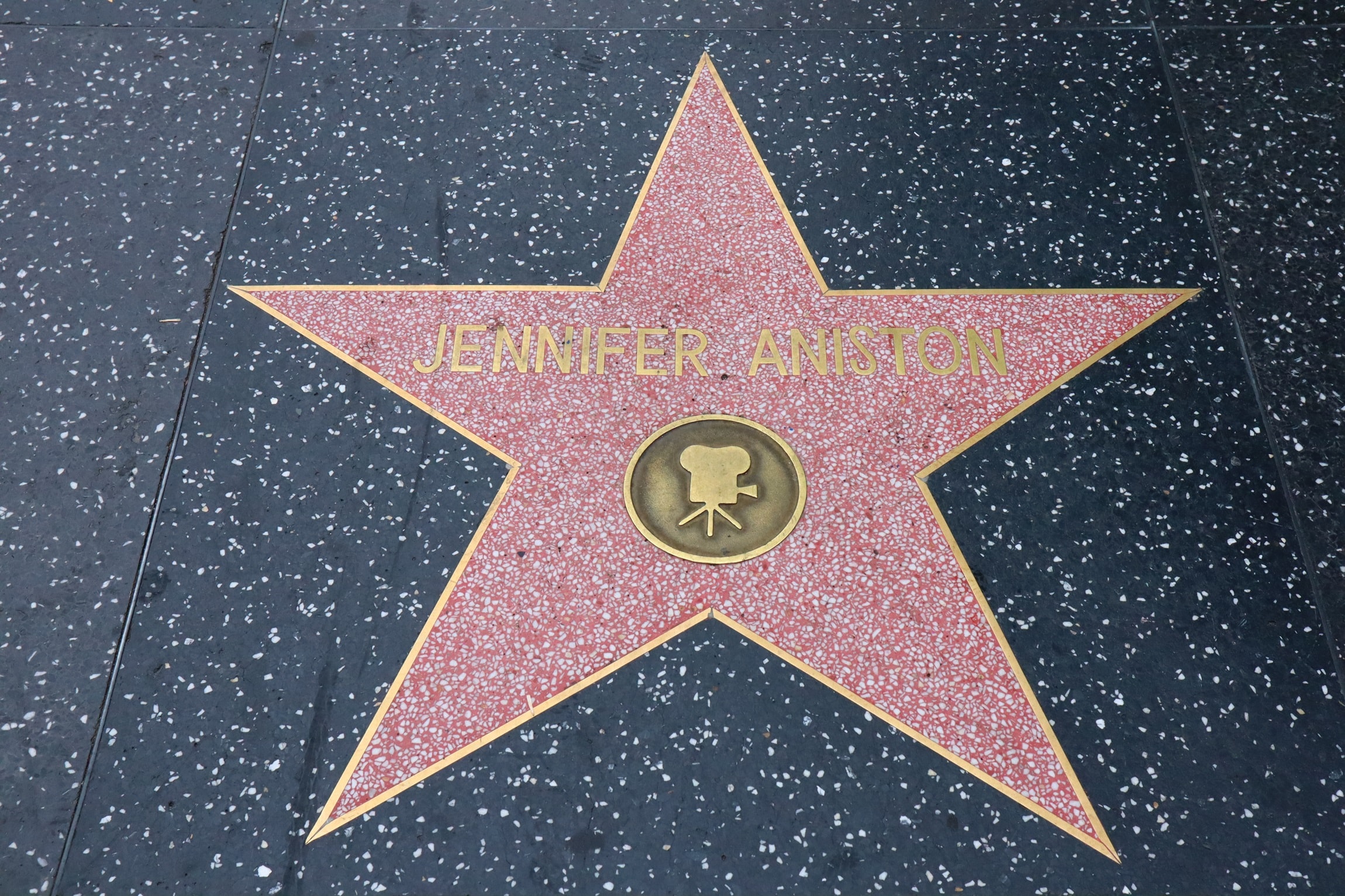 Jennifer Aniston has a star on the Hollywood Walk of Fame located at 6270 Hollywood Boulevard in front of the W Hollywood Hotel at the famous corner of Hollywood and Vine