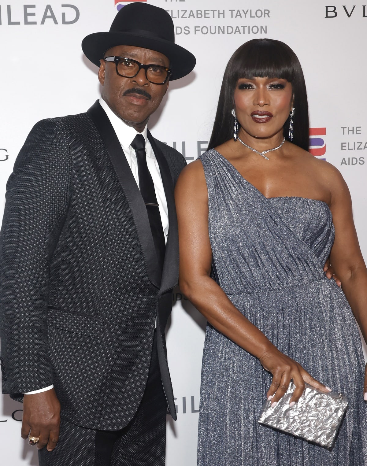 Courtney B. Vance and Angela Bassett making a stylish pair at the Elizabeth Taylor Ball to End AIDS