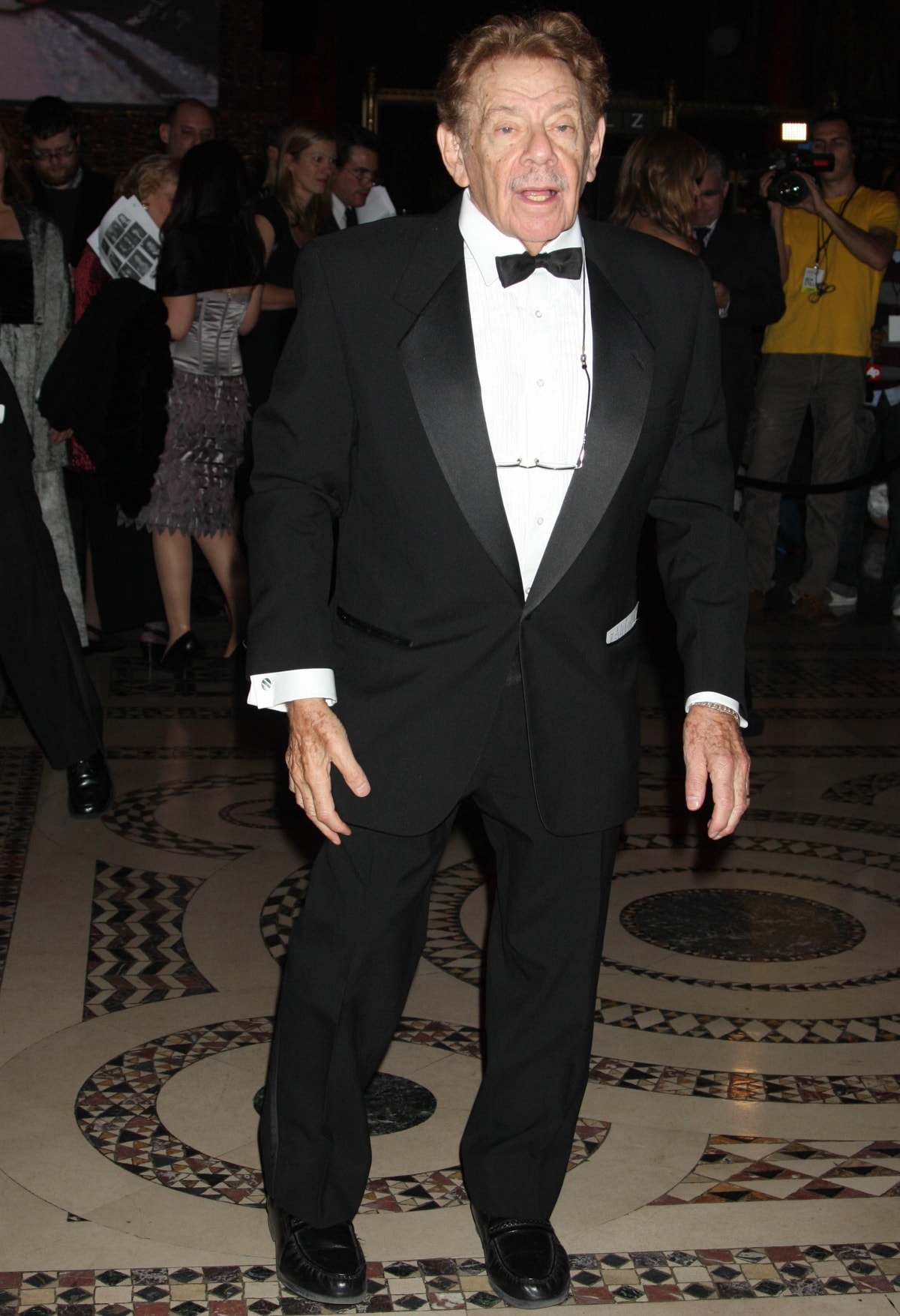 Jerry Stiller looks dashing in a classic black tuxedo and bow tie, making a timeless appearance with his signature charm