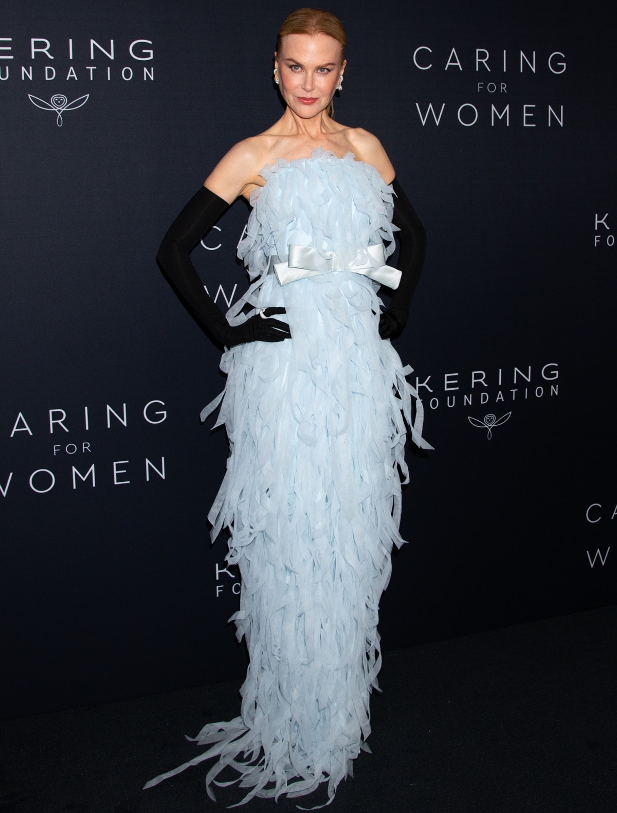 Nicole Kidman looking breathtaking in a Balenciaga Fall 2023 Haute Couture gown