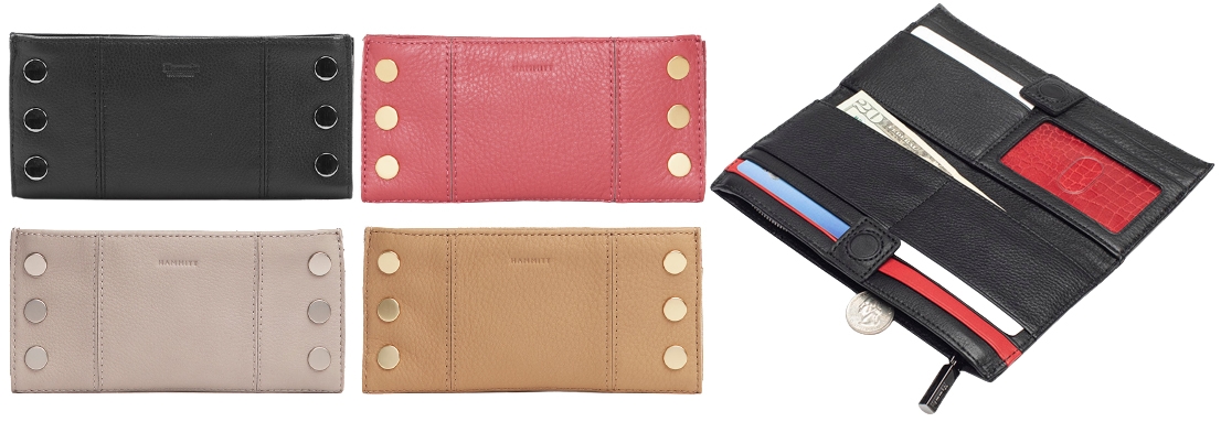 Named after the Los Angeles freeway, the 110 North is a folding wallet with 10 credit card slots, a clear ID pocket, a zippered pocket, and two drop pockets for your cash