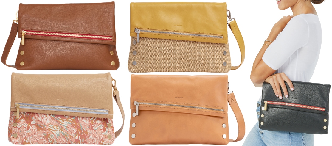 Hammitt's best-selling VIP bag also comes in a larger size with a dedicated external cellphone pocket, embossed red suede lining, adjustable cross-body strap, and two roomy zippered compartments
