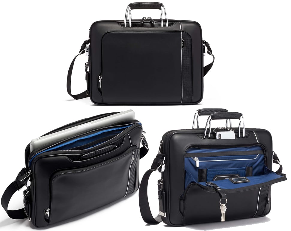 A sleek, modern briefcase, the Arrive Hannover Briefcase is spacious enough to hold your laptop, papers, and other essential accessories