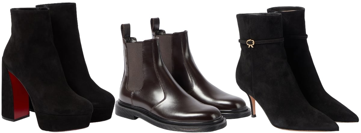 Ankle boots are boots with short shafts that reach only to the ankles