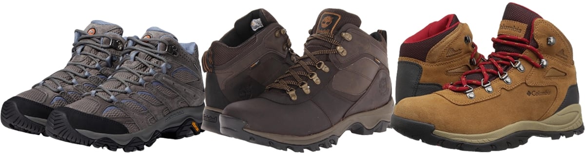 Hiking boots are made of waterproof and durable materials designed to protect your feet