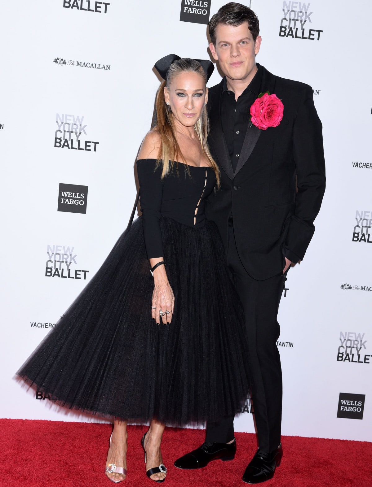 Sarah Jessica Parker with Carolina Herrera’s creative director, Wes Gordon