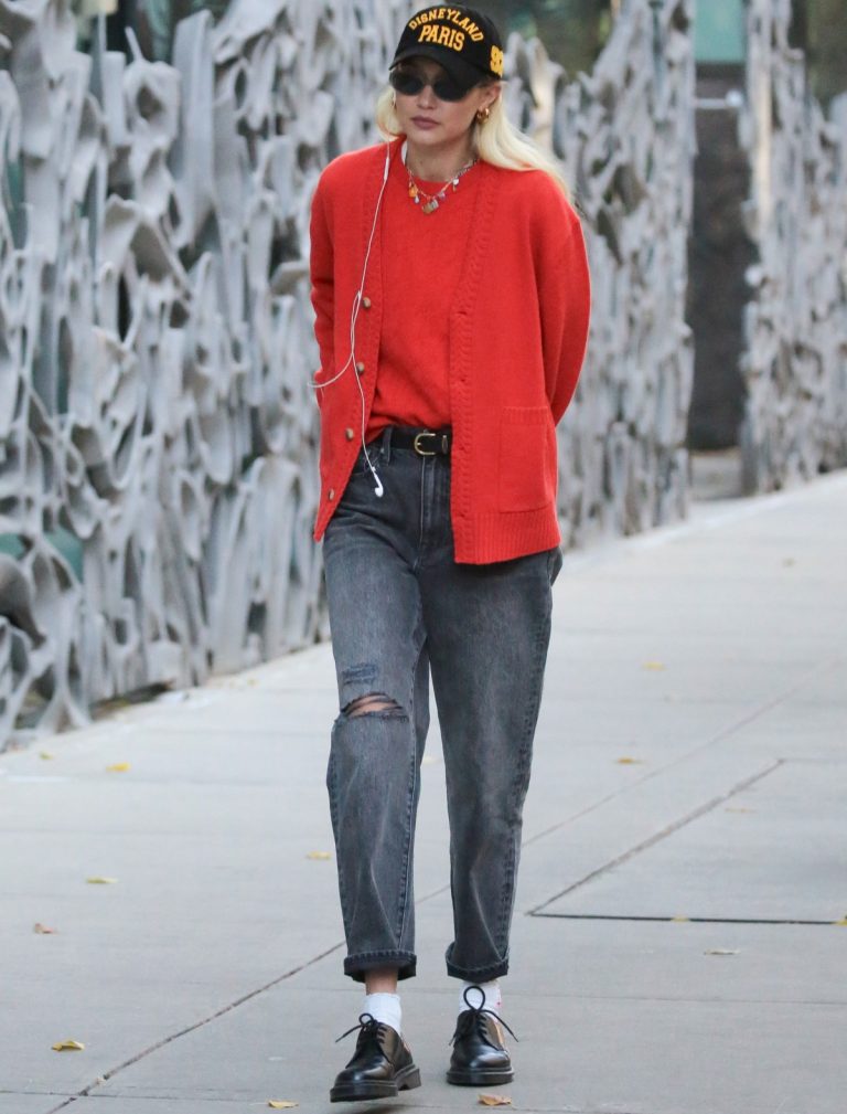 Gigi Hadid Embraces Vibrant Fall Fashion in Cherry Red Guest in ...