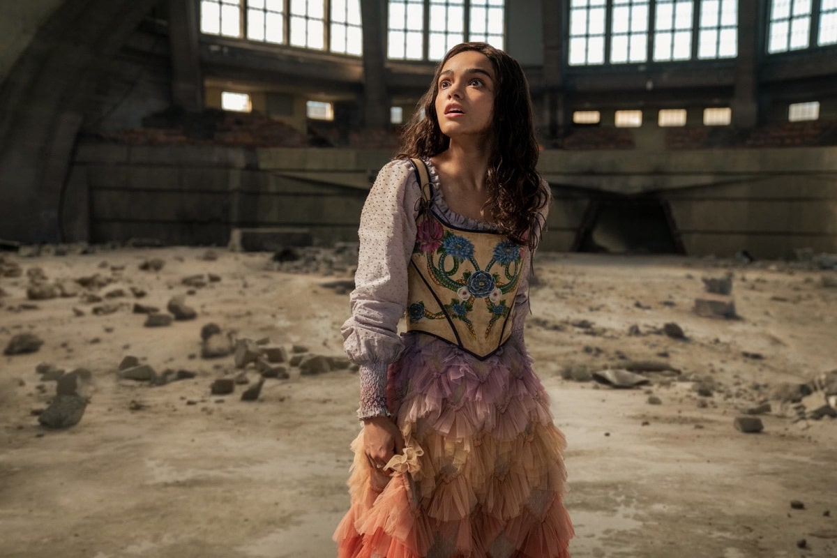 Rachel Zegler as Lucy Gray Baird in the 2023 American dystopian film The Hunger Games: The Ballad of Songbirds & Snakes