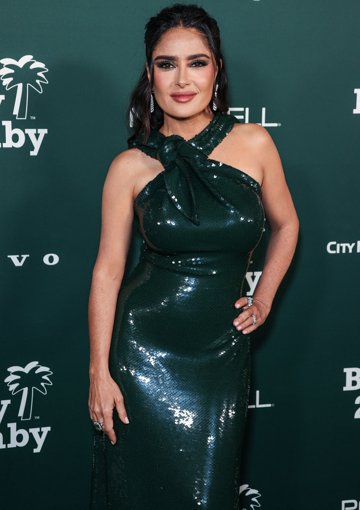 Salma Hayek was honored with the Giving Tree Award at the 2023 Baby2Baby Gala