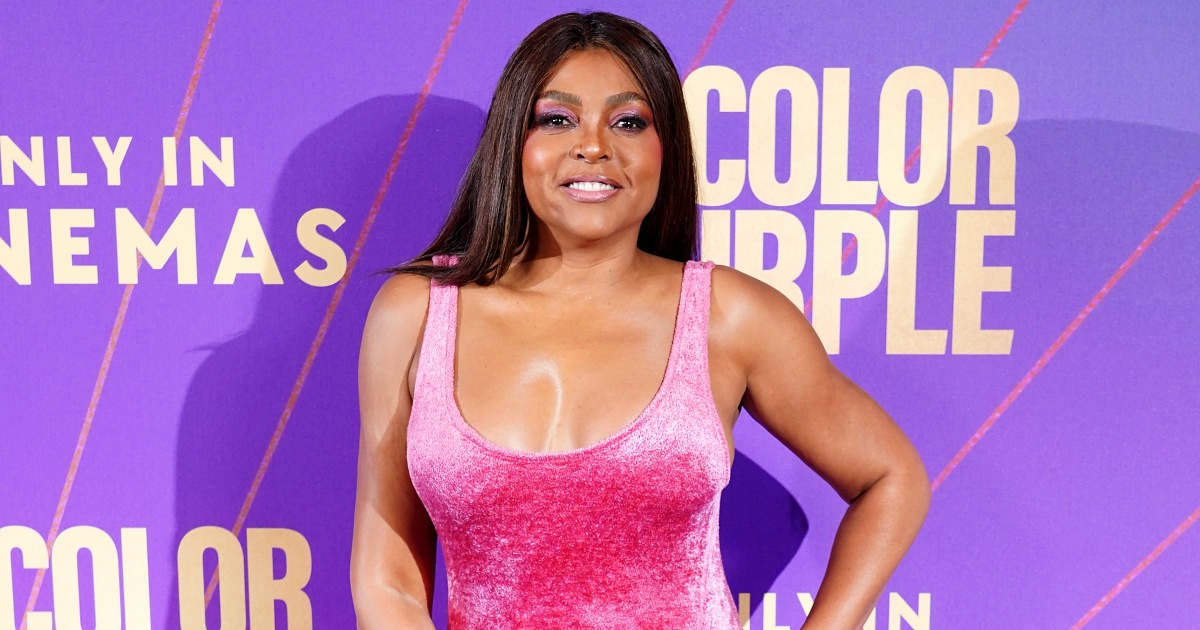 taraji p henson purple dress Taraji P. Henson on 'Color Purple' Shug Making Her 'Sexy and Regal'