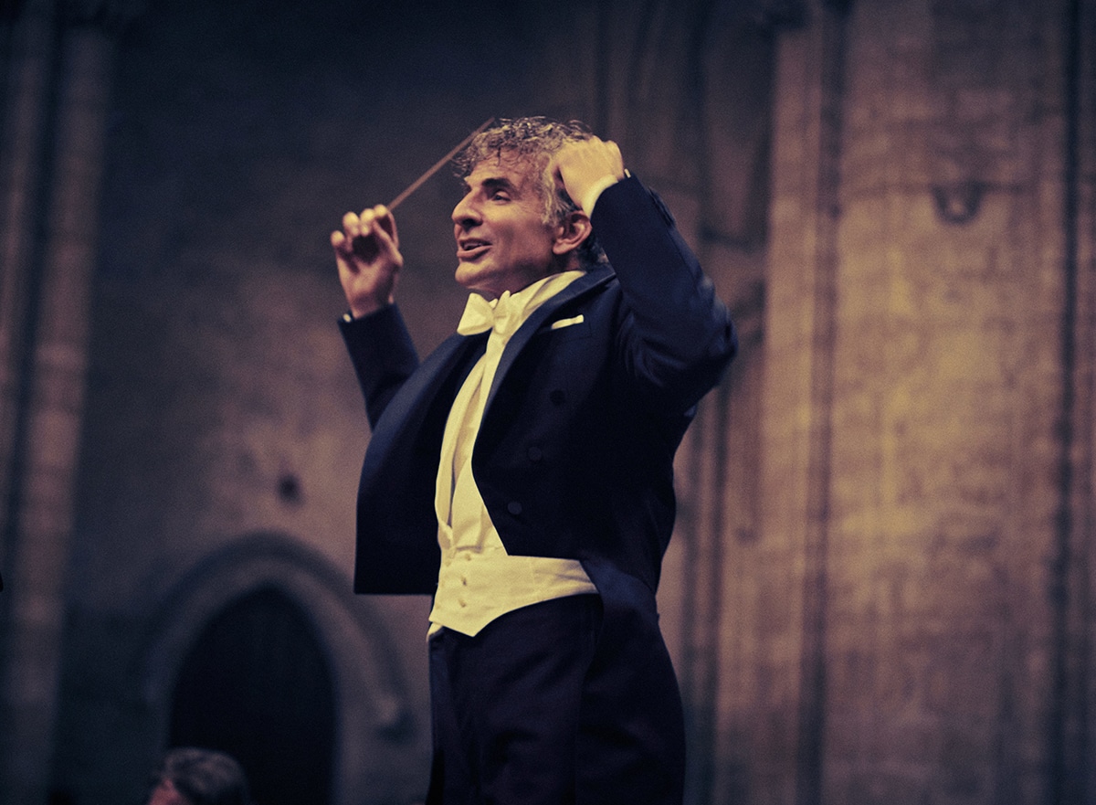 Bradley receives backlash for wearing a prosthetic nose for his portrayal of Leonard Bernstein in Maestro