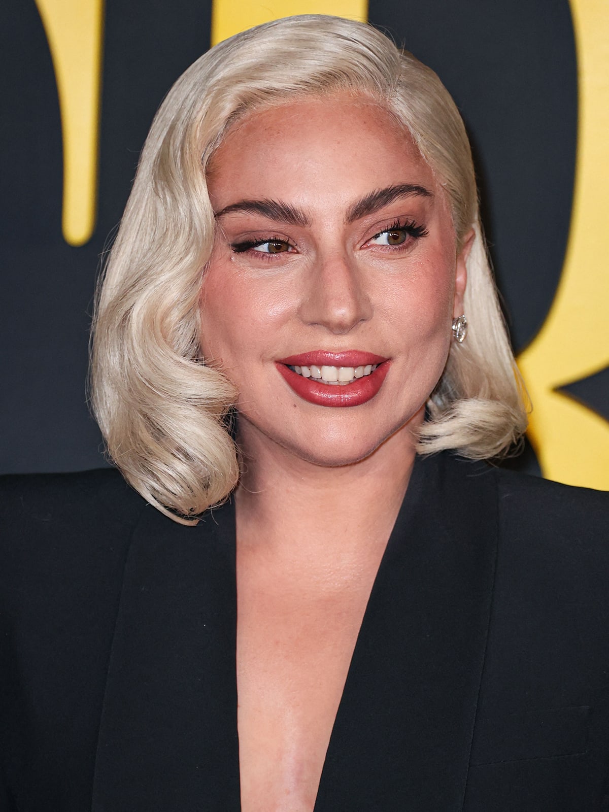 Lady Gaga channels Old Hollywood glamour with retro waves hairstyle and red lipstick