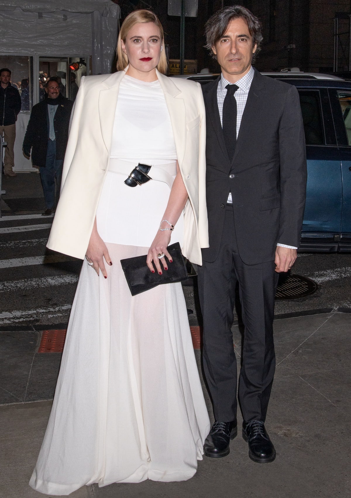 Greta Gerwig co-wrote the screenplay for Barbie with partner Noah Baumbach