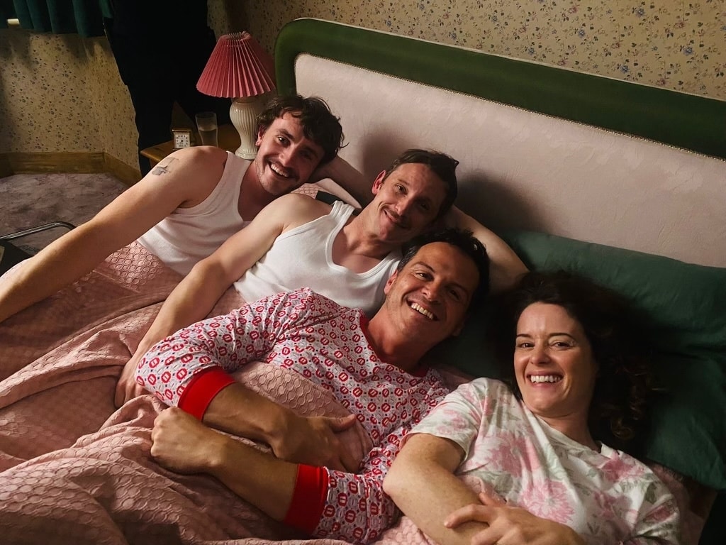 Andrew Scott grapples with grief and the past while connecting with a new love (Mescal) as his deceased parents (Foy & Bell) mysteriously reappear in a poignant exploration of loss, memory, and second chances.