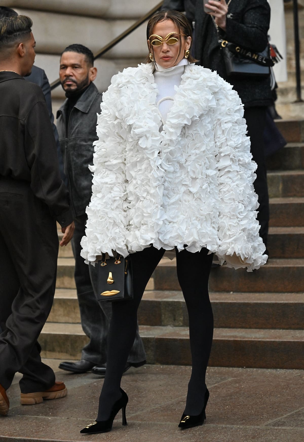 Jennifer Lopez Brings Romance and Chaos at Schiaparelli Haute Couture ...