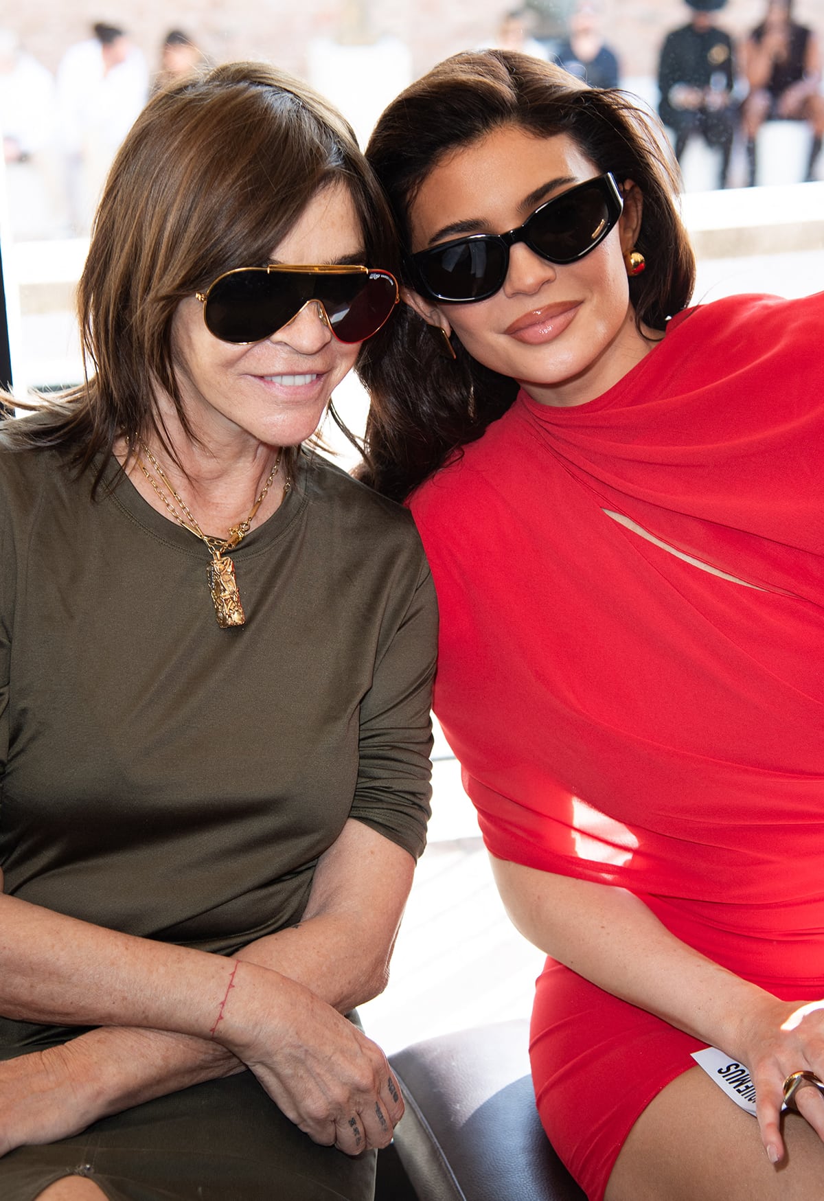 Kylie Jenner sits front row with former Vogue Paris editor-in-chief Carine Roitfeld