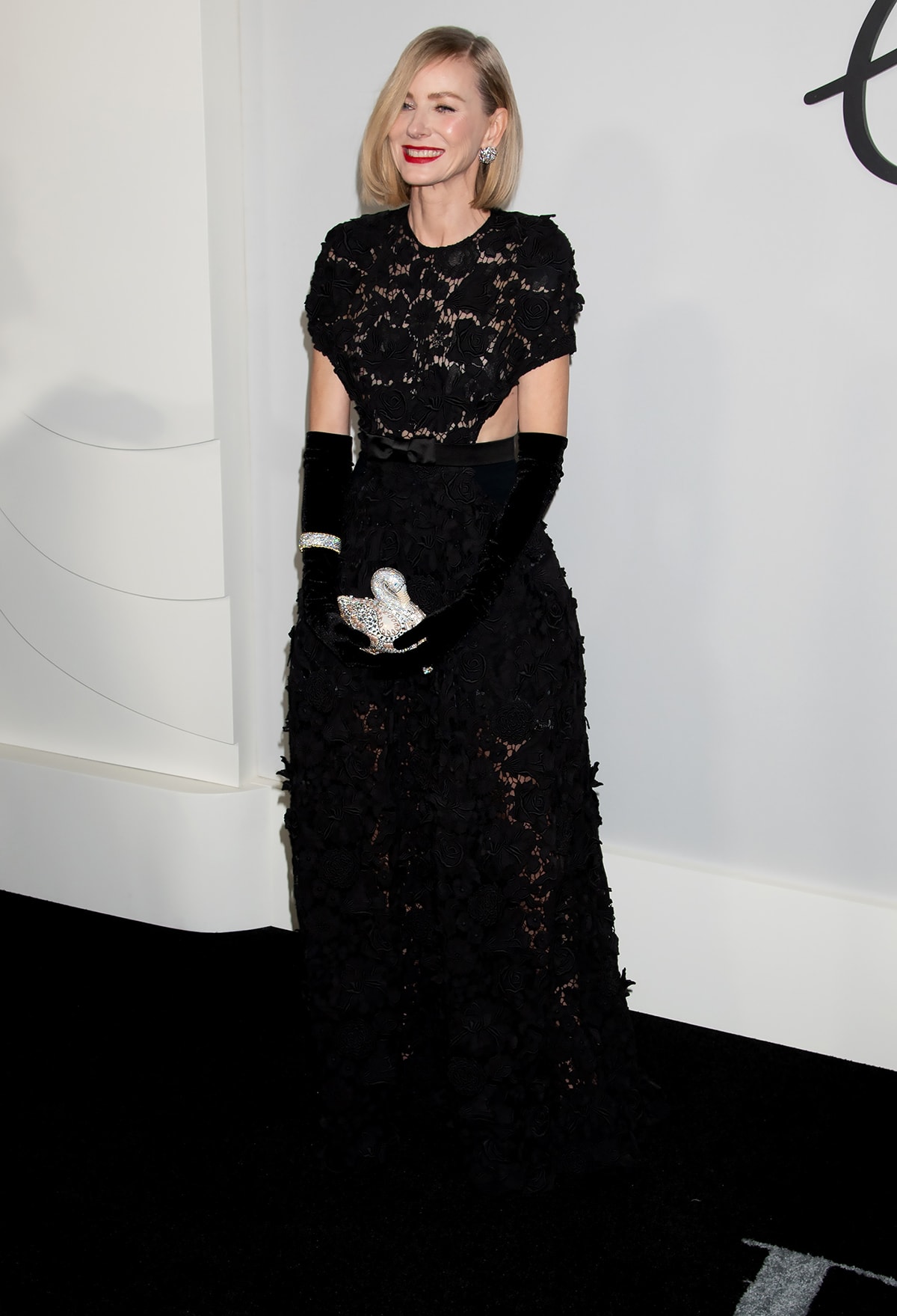 Naomi Watts Channels Queen Bee Babe Paley in Givenchy Floral Lace Dress ...