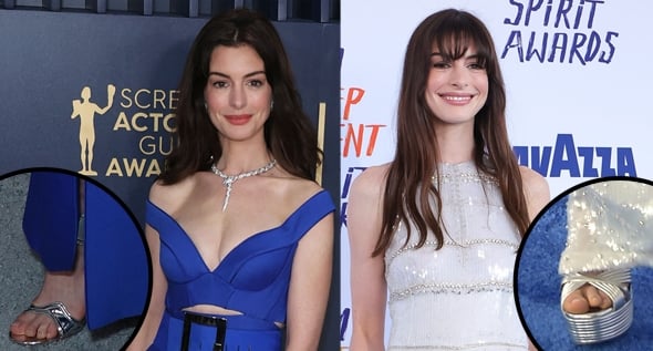 Anne Hathaway Stuns in Cerulean Versace Gown at the SAG Awards 2024: A Nod to The Devil Wears Prada